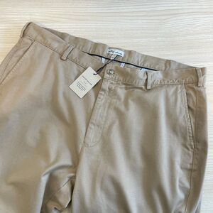 NWT‎ Peter Millar Crown Flat Front Pant Men Size 38 Khaki Straight Leg Belt Loop